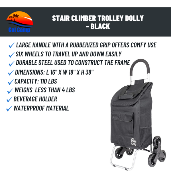 Stair Climber Trolley Dolly – Black