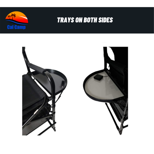 Portable Heavy Duty Makeup Artist Chair with LED Tray Having 29 Inch Height Seat.