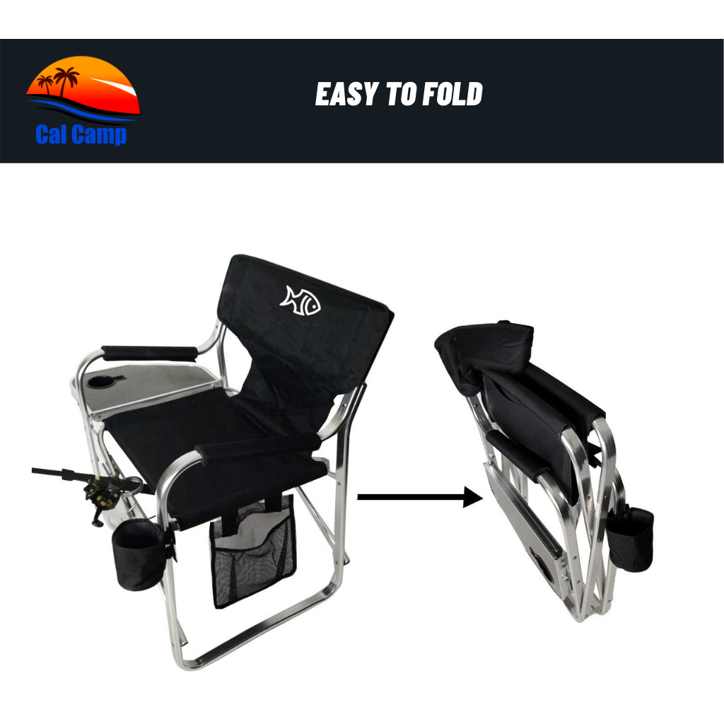 2. Premium Director Fishing Chair with Rod Holder