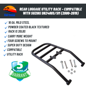 Rear Luggage Utility Rack – Compatible with Suzuki DRZ400S/SM (2000-2019)