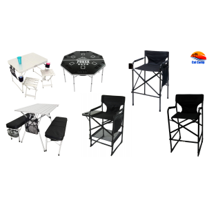 foldable camping table and chairs
